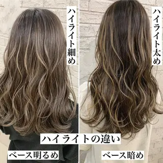 セミロング 🇺🇸ハイライト特 化美容師🇺🇸漆沢のヘアスタイル