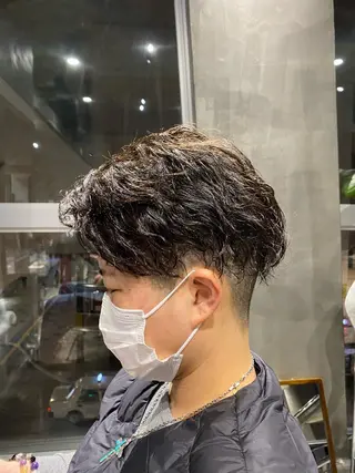 ショート パーマ メンズ Agu hair lore沼館店所属・八戸パーマ/メンズパ ーマ/シンゴ。のヘアスタイル