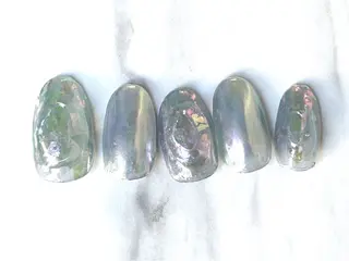 ロング ネイルPetit Ribbonのネイルデザイン