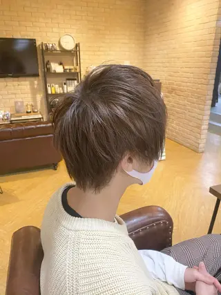 ショート カラー メンズ 髪質改善 ヒデのヘアスタイル
