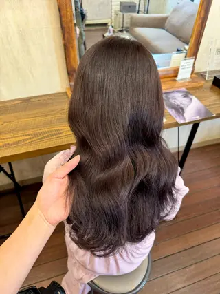 セミロング カラー 能隅あいかFLEAR 口コミ⭐️5.0⭐️のヘアスタイル