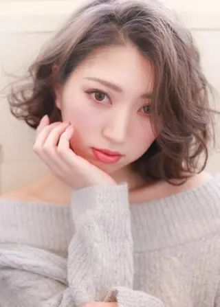 ミディアム カラー パーマ beauty: beast 中目黒店のヘアスタイル