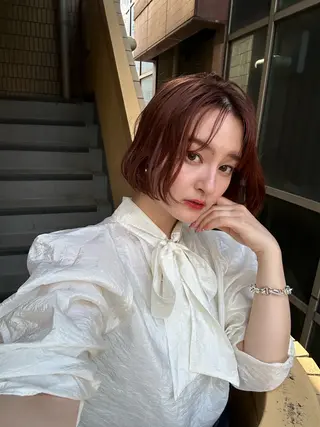 ショート カラー ショート/ボブ専門 宮脇美奈/南船場のヘアスタイル