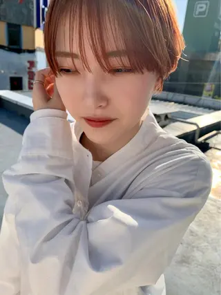 ショート カラー ショート／ボブ／柳津 いくらまゆのヘアスタイル