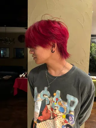 ショート カラー メンズ 西井 ひなのヘアスタイル