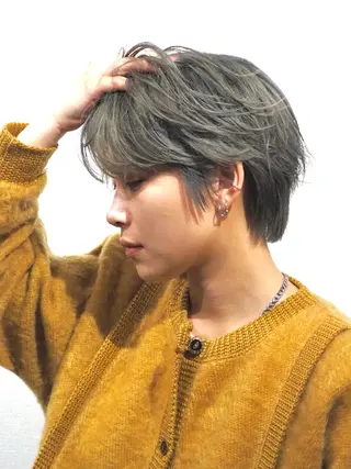 カラー メンズ メンズ特化💎 韓国風💎クニミツのヘアスタイル