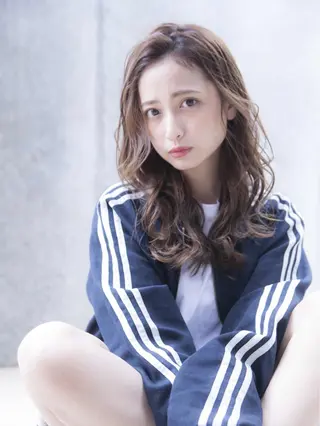 セミロング カラー パーマ ヘアアレンジ メンズ キッズ ネイル マツエク・マツパ 韓国ヘア🫧 KAZUTOのヘアスタイル