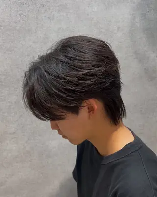 ショート パーマ ヘアアレンジ メンズ Ryo横浜韓国ヘア/ ハイトーン/縮毛矯正のヘアスタイル