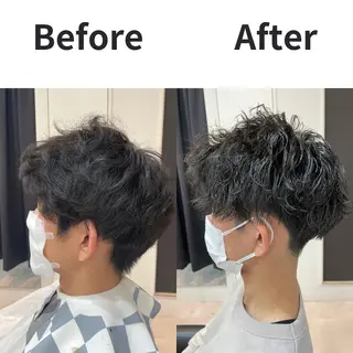 ショート 髪質改善× ハイライト溝江のヘアスタイル