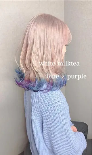 ミディアム カラー Selenehair 三条本店のヘアスタイル