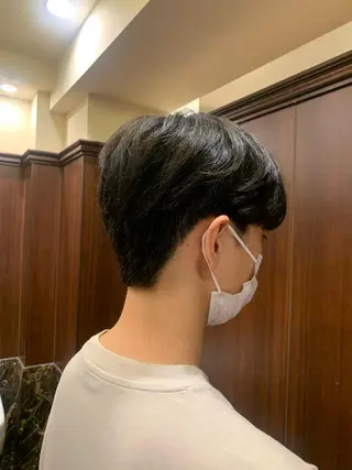ショート パーマ プレミアムバーバー新宿店所属・新宿駅近！ 💈口コミ多数✨のヘアスタイル