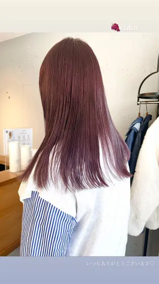 ロング カラー ZOA classic hair所属・東 みのりのヘアスタイル