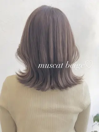 セミロング カラー nakahara madokaのヘアスタイル
