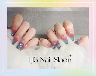 ロング H3 ネイル サロンのネイルデザイン