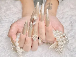 ネイル ki🍒🍒 ki ツルツルネイルのネイルデザイン