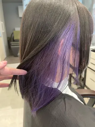 ミディアム カラー ボブ指名No.1 🌼chidaのヘアスタイル