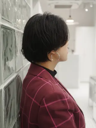 ショート パーマ 🌱ぱつっと/ボブ 🌱のヘアスタイル