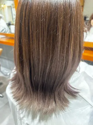 ミディアム カラー kamiyu hair&spa所属・木下 水琴のヘアスタイル
