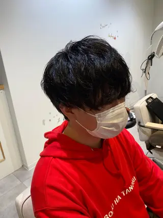 ショート メンズ 大阪ウルフカット ハッシュカットのヘアスタイル