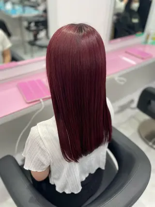 ロング カラー ヘアアレンジ 赤み消しブラウン プロ🐿けんご🐿のヘアスタイル