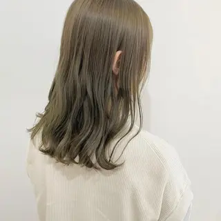 ミディアム カラー お洒落パーマ/ 艶カラー/michiのヘアスタイル