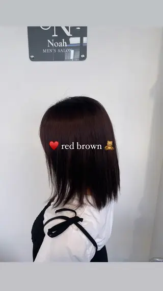 ミディアム カラー レイヤーカット🩵 盛れ顔周り/Miuのヘアスタイル