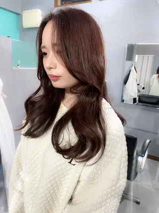 ロング カラー 赤味消しcolor 🌿🤍Ayaのヘアスタイル