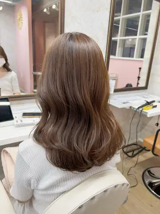 セミロング 髪質改善特化💫 韓国ヘアAyumuのヘアスタイル