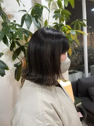 ミディアム 富永 美玖のヘアスタイル