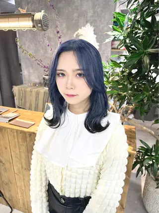 ミディアム カラー 【.ico】心斎橋 飛田ゆうきのヘアスタイル