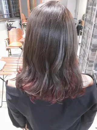 セミロング カラー 代表 中島貴志のヘアスタイル