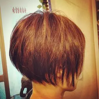 カラー パーマ 田辺 眞波のヘアスタイル