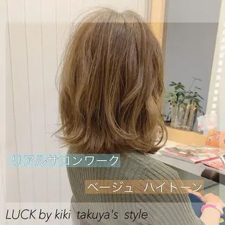 ミディアム 中村 卓也のヘアスタイル