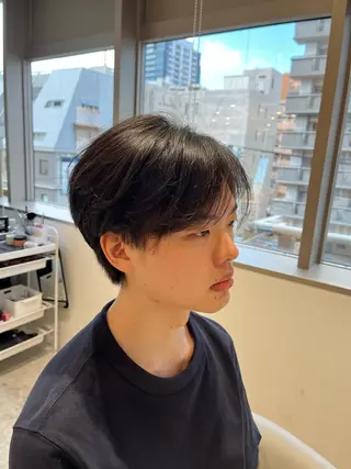 メンズ けいし🐬ボブ ショート艶髪カラー✨のヘアスタイル
