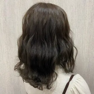 ミディアム カラー 🫧透け感⋆艶髪💎 山口アヤカのヘアスタイル