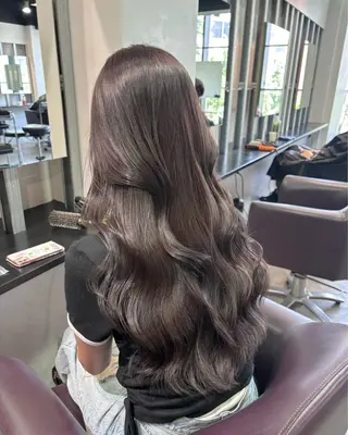 セミロング カラー パーマ ヘアアレンジ メンズ 🌸グレージュ/ ベージュ🌸yutaのヘアスタイル