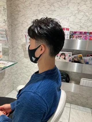 ショート メンズ 💎ボブ/似合わせの 達人/縮毛矯正/畔上のヘアスタイル