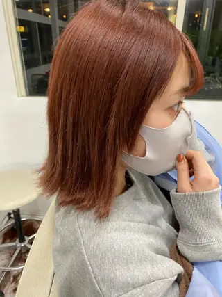 ショート カラー レイヤーウルフ エクステ磯部のヘアスタイル