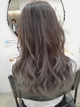 ロング カラー パーマ ヘアアレンジ メンズ ネイル キッズ マツエク・マツパ 中津No.1髪質改善 店長✨透ける暗髪のヘアスタイル