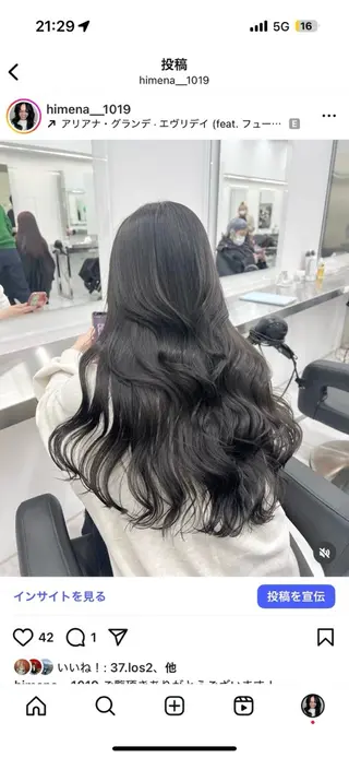 カラー 海外風・大人暗髪メン ズカットHIMENAのヘアスタイル