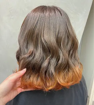 ミディアム カラー mee.浦和店所属・カットモデル募集 🍒/北爪まゆのヘアスタイル