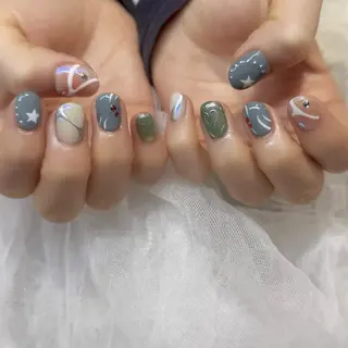 ネイル 新井 ひなののネイルデザイン