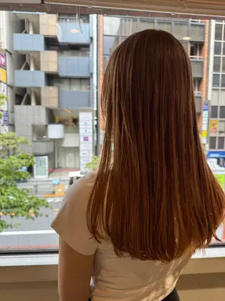 ロング カラー 柳川 瑠衣菜のヘアスタイル