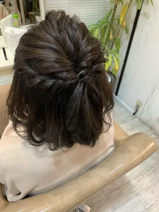 ミディアム カラー ヘアアレンジ if所属・大崎if ほりはるかのヘアスタイル