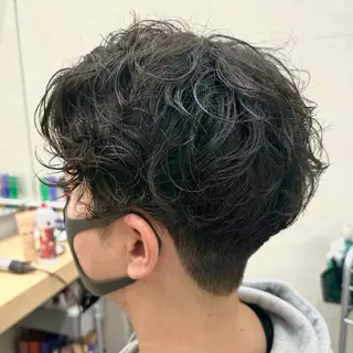 ミディアム パーマ メンズ モテ髪💛美髪矯正 ✨艶髪特化🫧山根のヘアスタイル