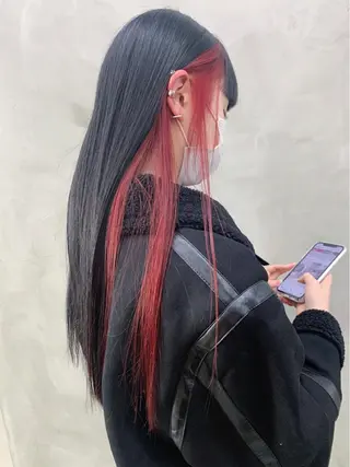 ロング カラー ブームボックス所属・🐝ハイトーンカラー hachi🐝のヘアスタイル