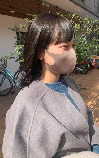 ミディアム カラー ヘアアレンジ 中津/柔らかカラー/ ナガオ　イズミのヘアスタイル