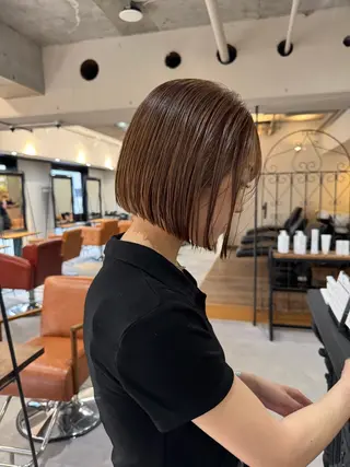 ショート カラー ハイトーンボブ美容師 /馬場 翼のヘアスタイル