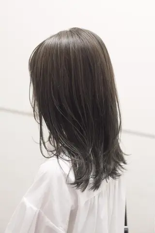 セミロング カラー 千葉 慎也のヘアスタイル