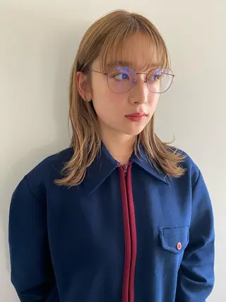 ミディアム カラー Tomoka🐶🌟 似合わせカット✂︎のヘアスタイル